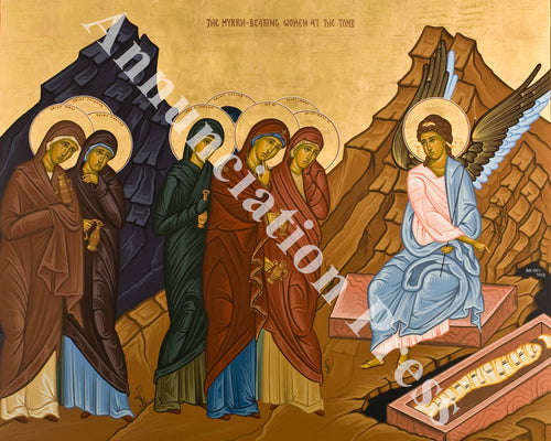 Myrrh Bearing Women at the Empty Tomb Icon (V2)