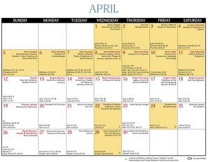 2026 Orthodox Church Calendar