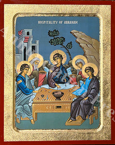 Hospitality of Abraham (Light Blue Background)