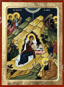 Nativity of Christ (Dark Blue Background)