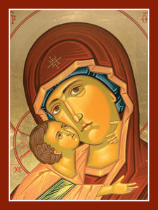 Virgin and Child "Sweet Kissing" Cards (Blank Inside; Box of 20)